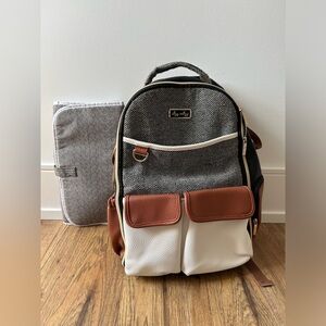 Itzy Ritzy Boss Diaper Bag Backpack & Change Pad